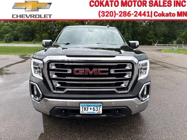 Used 2021 GMC Sierra 1500 SLT with VIN 3GTU9DEL9MG257077 for sale in Cokato, Minnesota